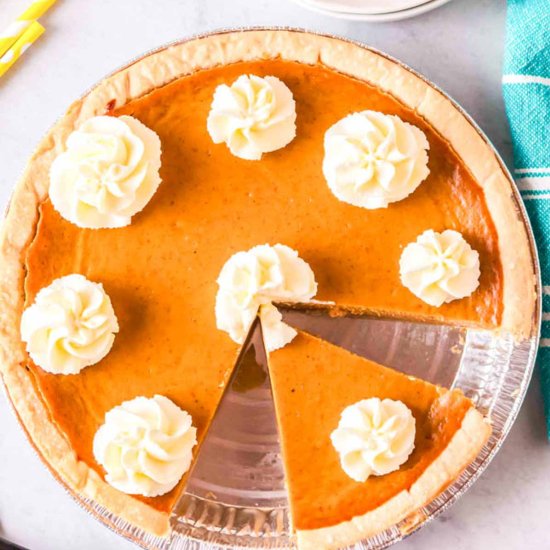 Pumpkin Pie with Condensed Milk