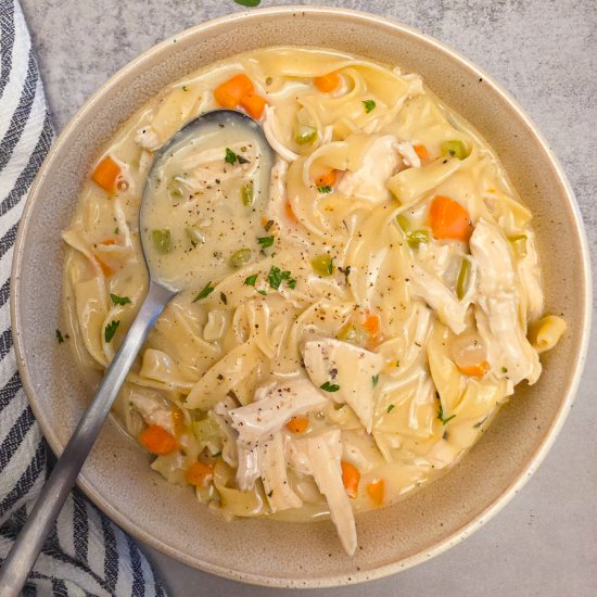 Creamy Chicken Noodle Soup