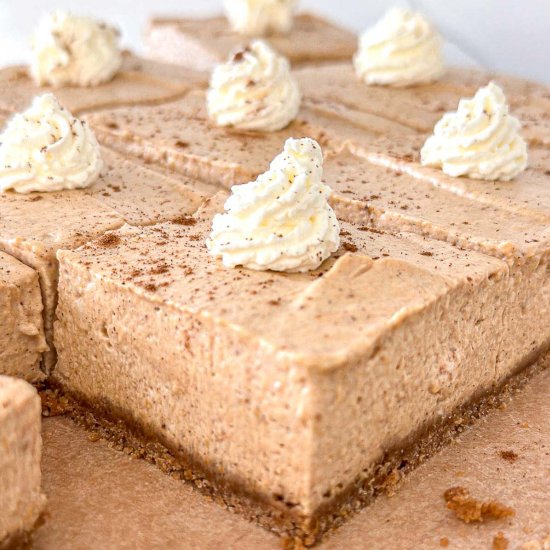 No Bake Pumpkin Cheesecake Bars
