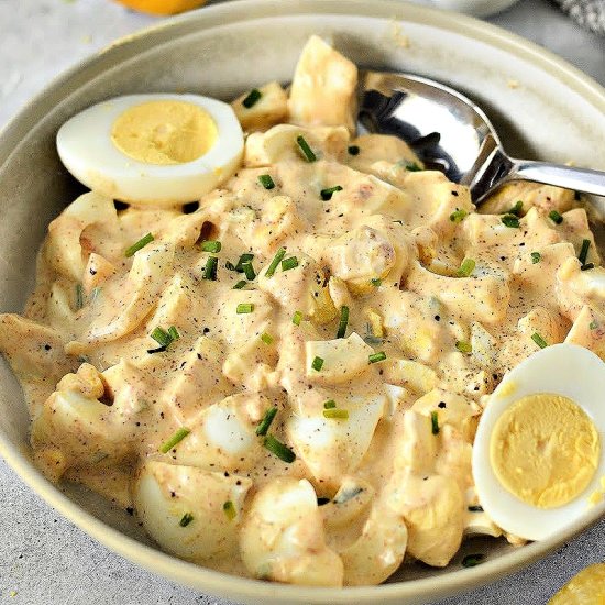 Greek Yogurt Deviled Egg Salad