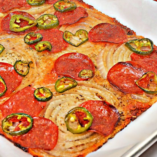 Keto Viral Onion Ring Pizza