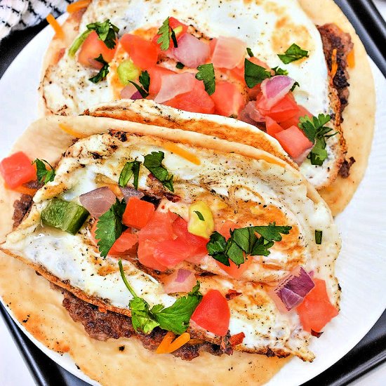 Breakfast SmashBurger Tacos