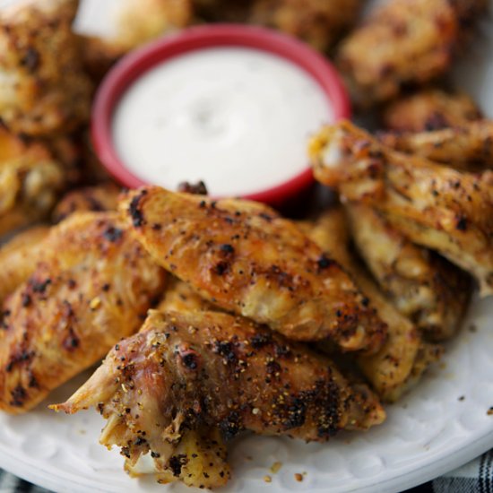 Lemon Pepper Chicken Wings