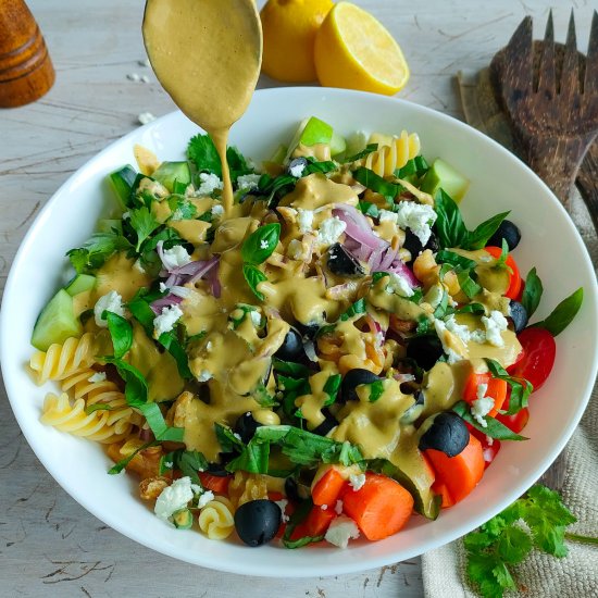 Creamy Pesto Pasta Salad