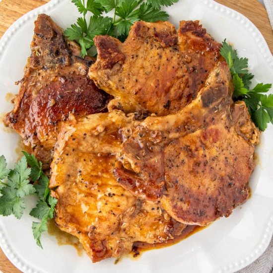 Maple Glazed Pork Chops