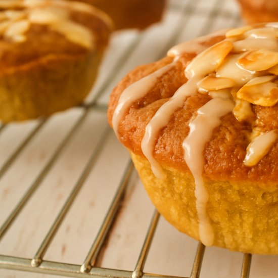 Almond-Pear Yogurt Muffins