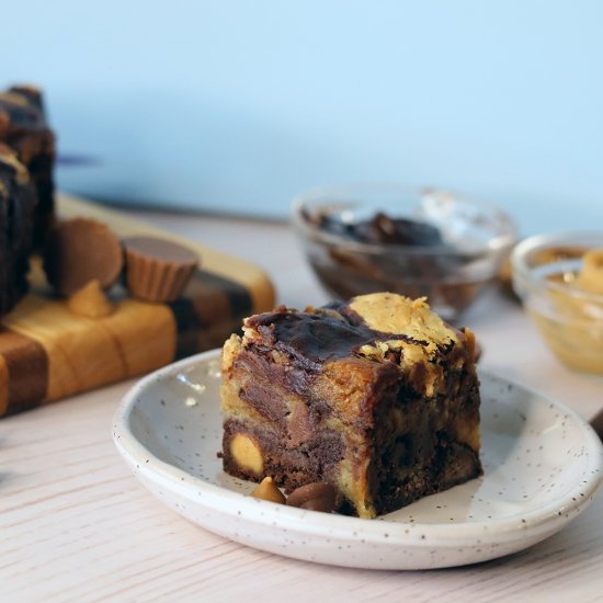 Peanut Butter Cup Brookies