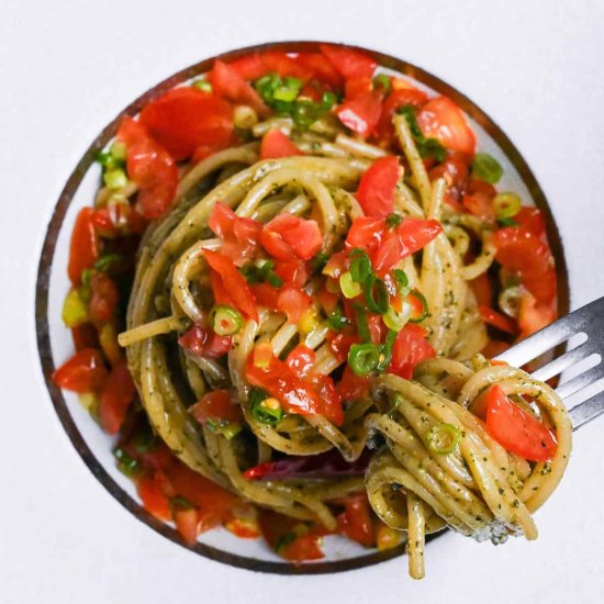 Summery Shiso Pesto Pasta