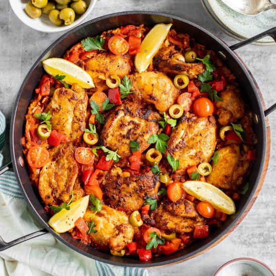Spanish One-Pot Chicken & Rice