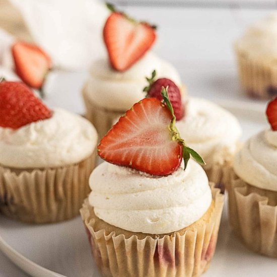 Gluten Free Strawberry Cupcakes