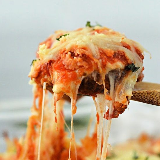 Chicken Nugget Parmesan Casserole
