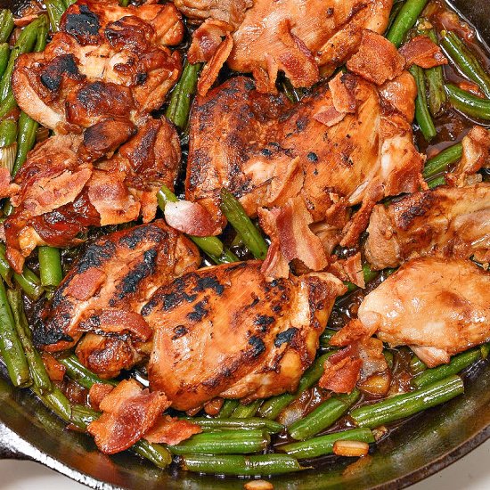 Crack Chicken Green Bean Skillet