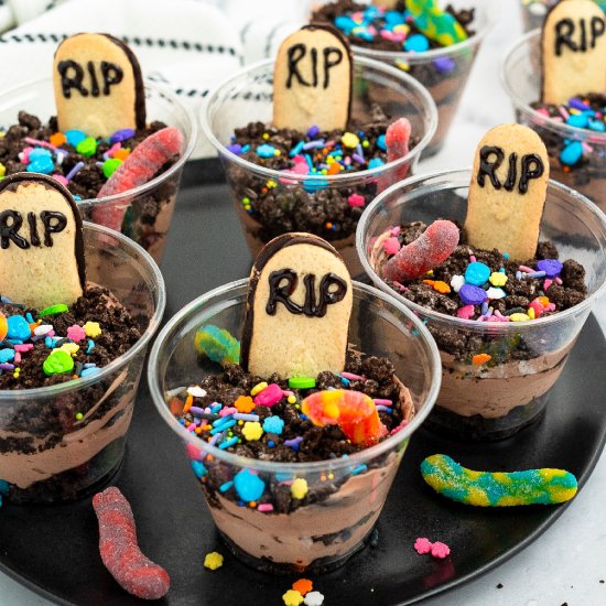 Graveyard Dirt Cake Cups