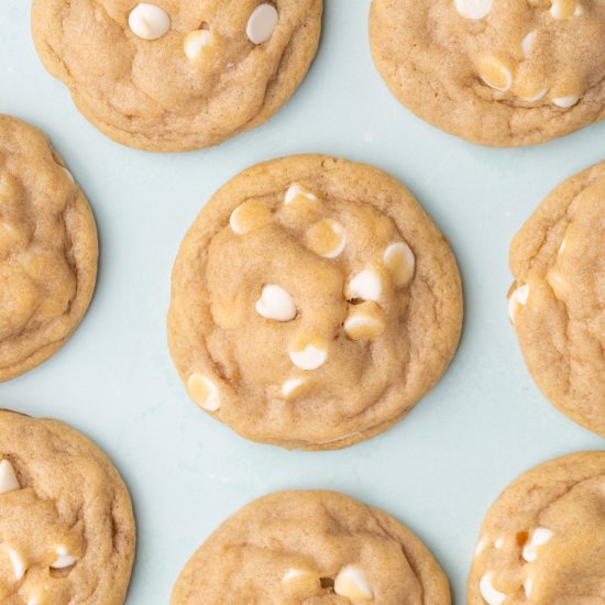 Chewy White Chocolate Chip Cookies