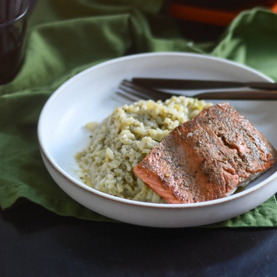 Creamy Pesto Risotto Recipe