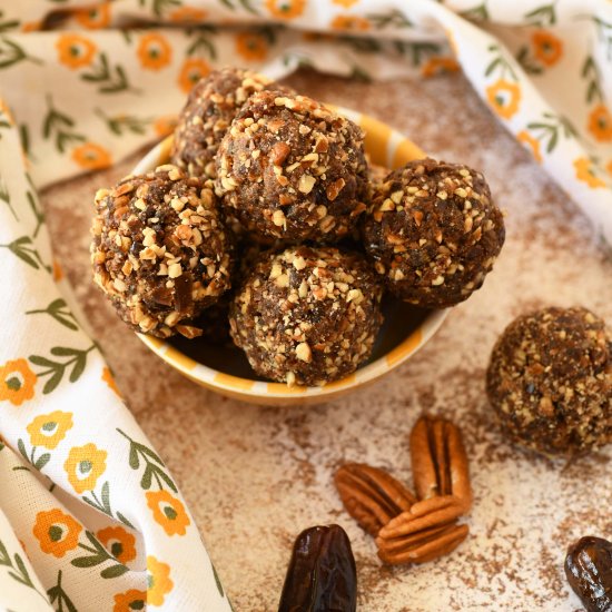 Chewy Pecan Date Protein Bites