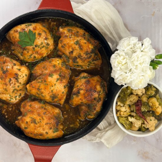 Hot Honey Chicken Thighs