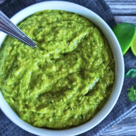 Easy Tomatillo Avocado Salsa