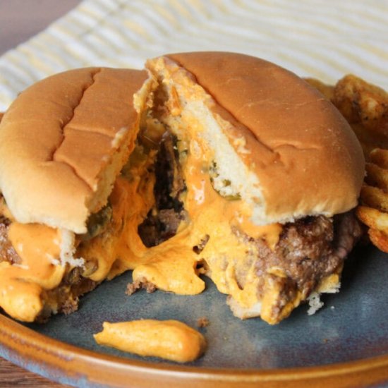 Stuffed Cheese Burger