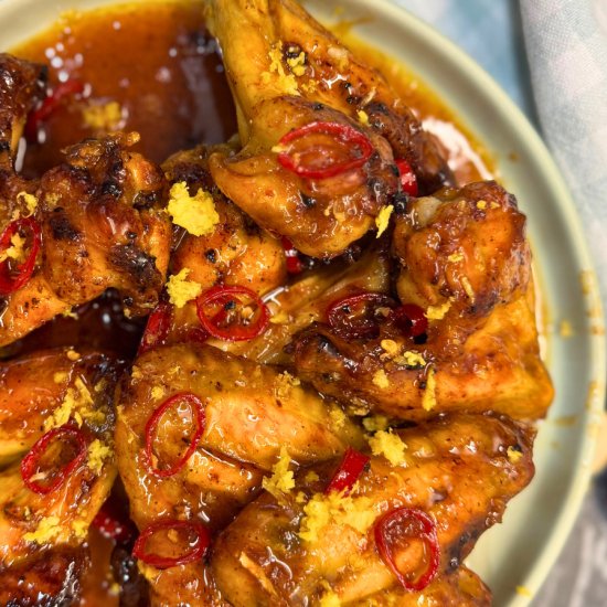 Spicy Lemon Fire Wings