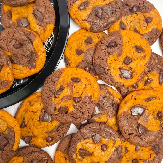 Halloween Marble Cookies