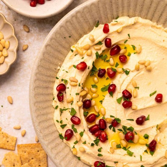 Toasted Pine Nut Hummus