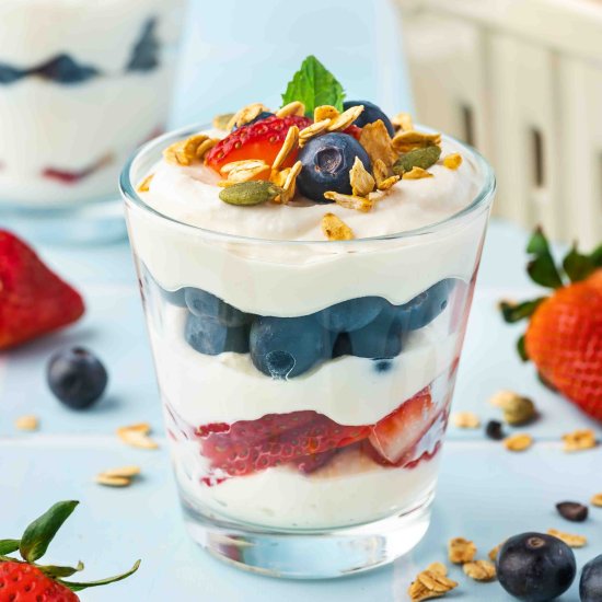 Summer Berry Ricotta Parfait