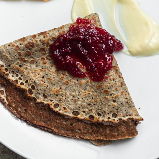 Homemade Buckwheat Crepes