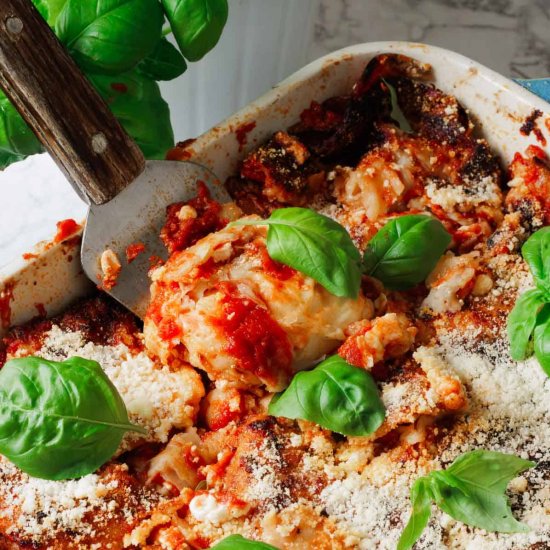 Matzo Lasagna with Cottage Cheese