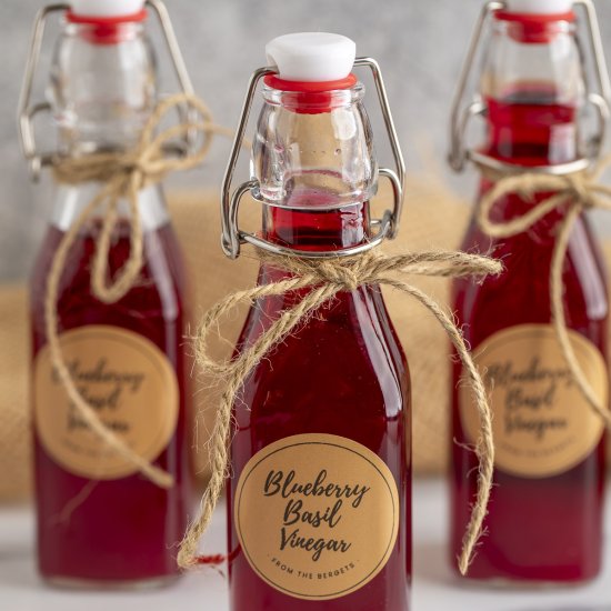 Blueberry Basil Vinegar