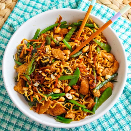 Chicken Teriyaki Noodle Stir Fry