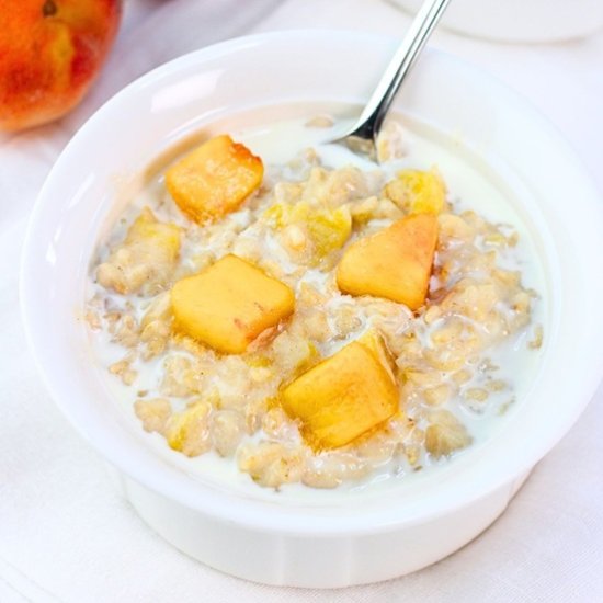 peaches and cream oatmeal