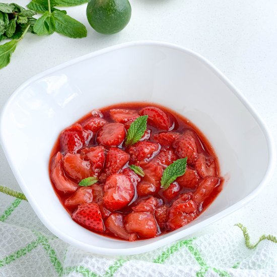 Strawberries with Liquor