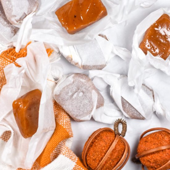 Pumpkin Spice Caramels
