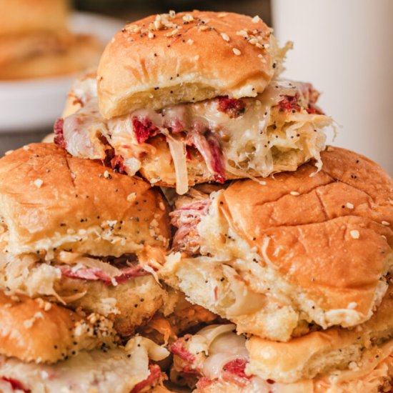 Easy Baked Reuben Sliders