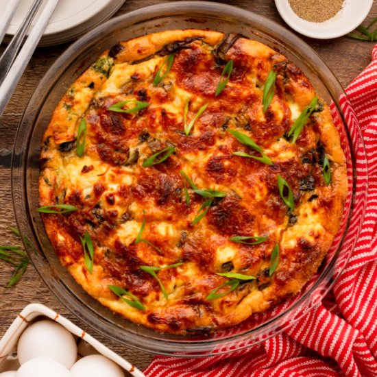 Spinach Mushroom Quiche