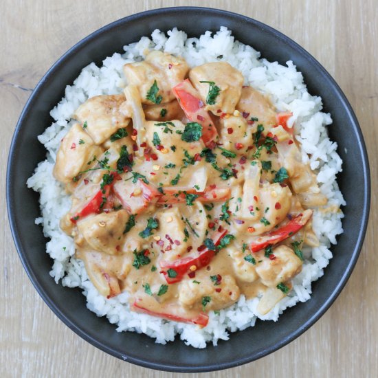 Thai Peanut Chicken Curry
