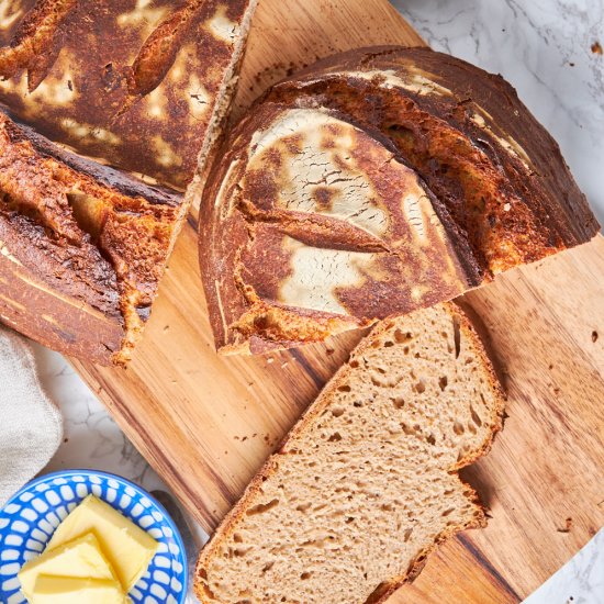 German Sourdough Protein Rye Bread