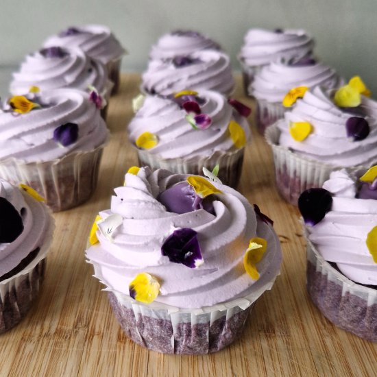 Ube Vegan Gluten Free Cupcakes