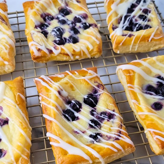 Easy Blueberry Danishes