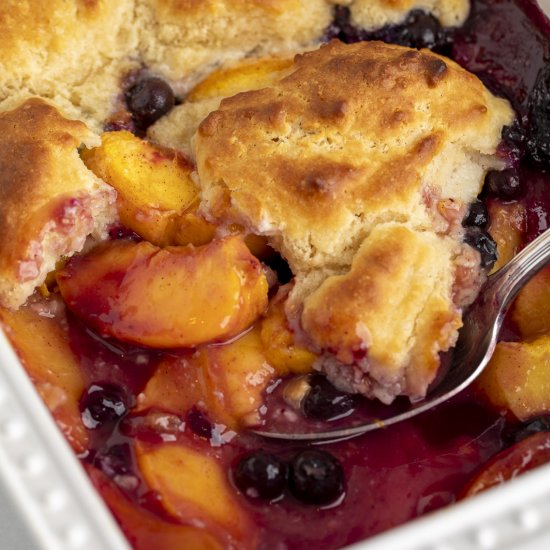 Blueberry Peach Cobbler