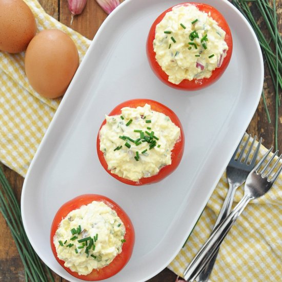Stuffed Tomatoes with Egg Salad
