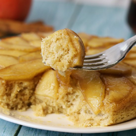 Upside Down Apple Soufflé Pancake