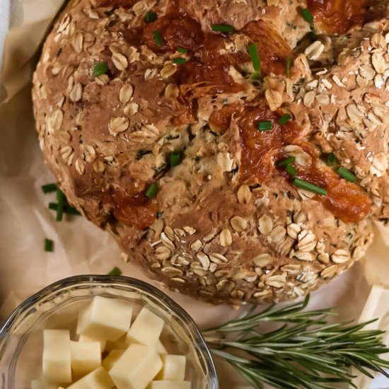 Cheddar Herb Soda Bread