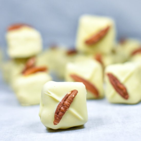 White Chocolate Blondie Bites