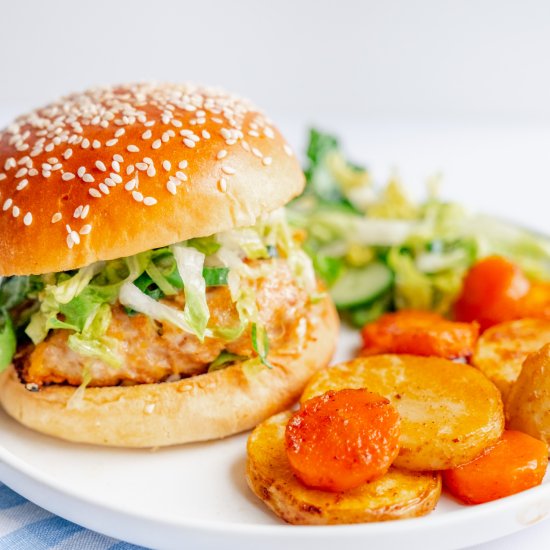 Juicy Homemade Chicken Burger