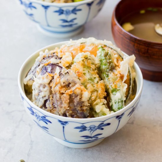 Vegetable Tempura Rice Bowl