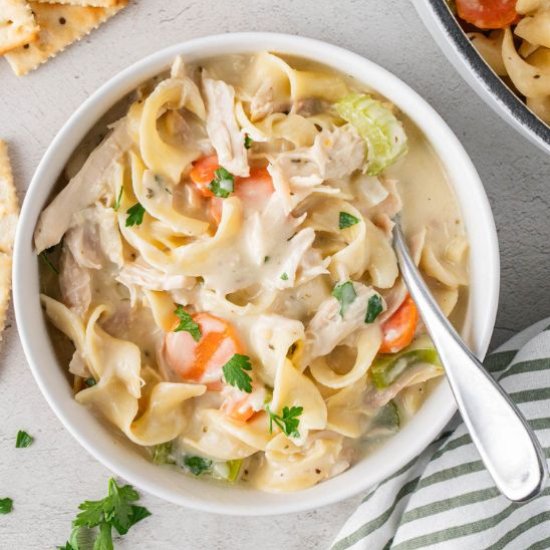 Creamy Chicken Noodle Soup
