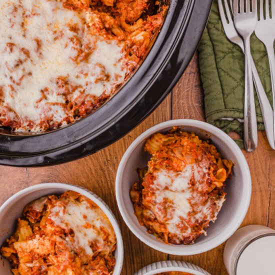Crock Pot Baked Ziti