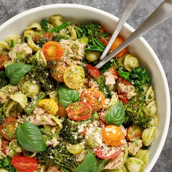 Broccolini Pasta with Tuna & Pesto